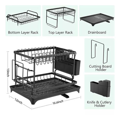 Escurridor Organizador Loza Drenaje Agua