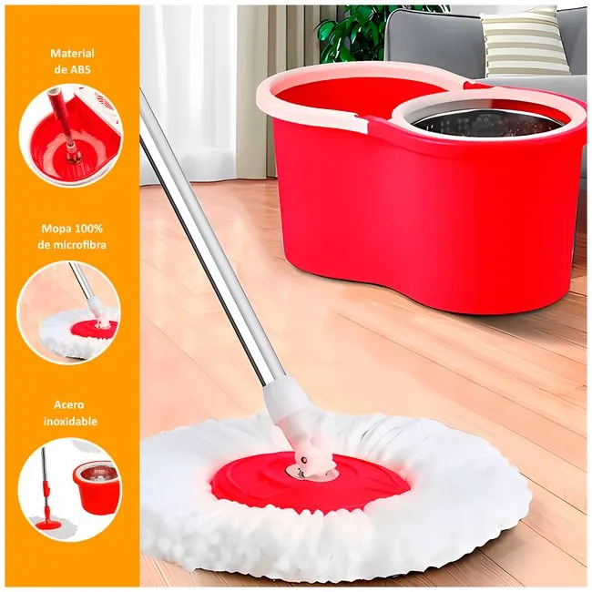 Trapero Con Balde 360° Escurridor