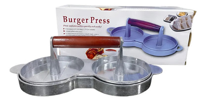 Molde Prensa Doble Manual Para Carne Ham